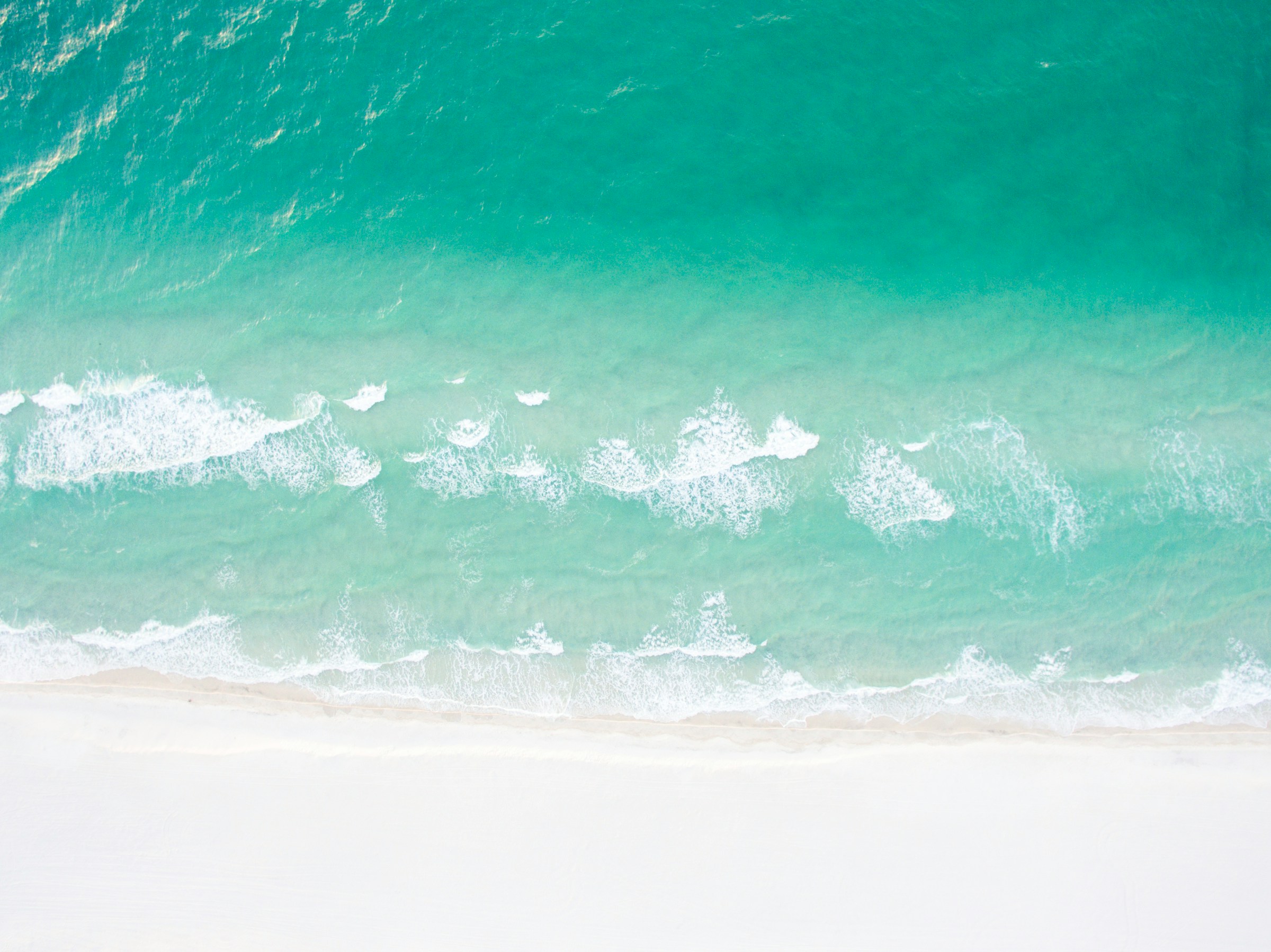 Aerial view of a South Florida coastline